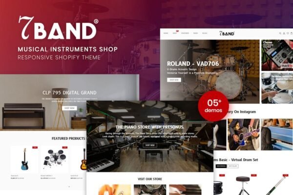 7Band - Musical Instruments Shop Shopify Theme