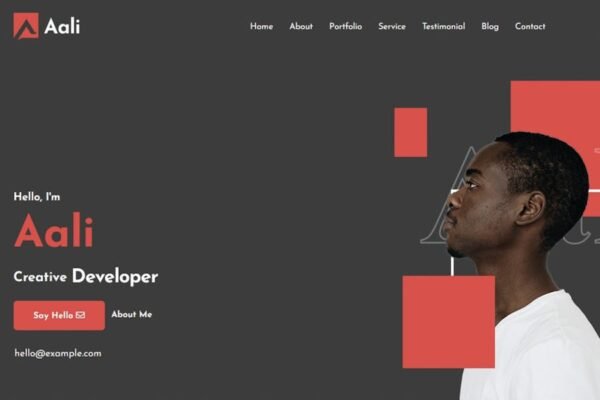 Aali - Personal Portfolio & Resume