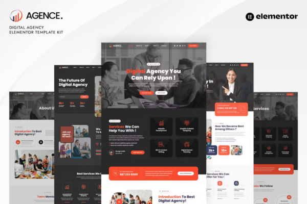 Agence - Digital Agency Elementor Pro Template Kit