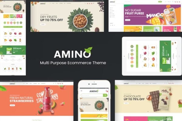 Amino - Organic & Multipurpose OpenCart Theme