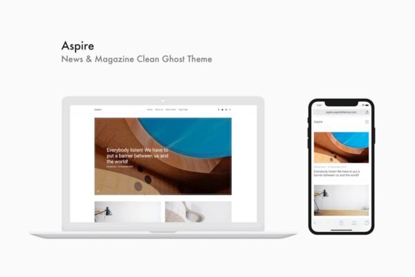 Aspire - News & Magazine Clean Ghost Theme