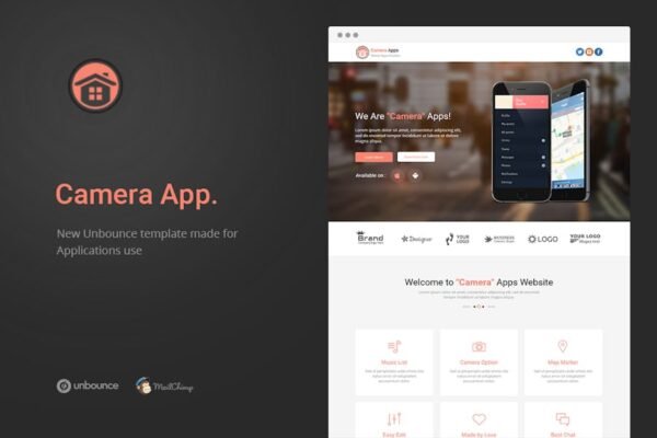 Camera Apps - Unbounce Landing Page