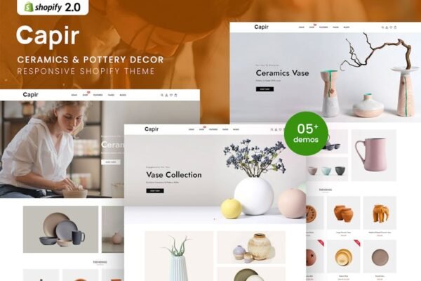 Capir - Ceramics & Pottery Decor Shopify 2.0 Theme