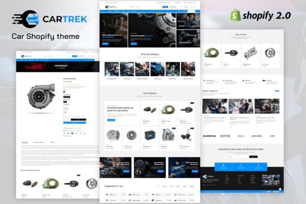 Car trek - Auto, Car Spare Parts Shopify Theme