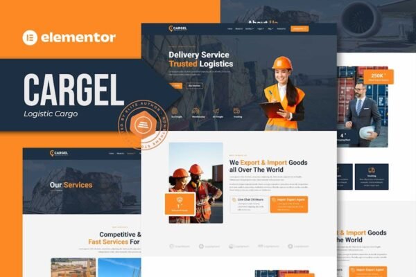 Cargel - Logistic Cargo Elementor Template Kit