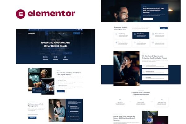 Cekal - Cyber Security & IT Service Elementor Template Kit