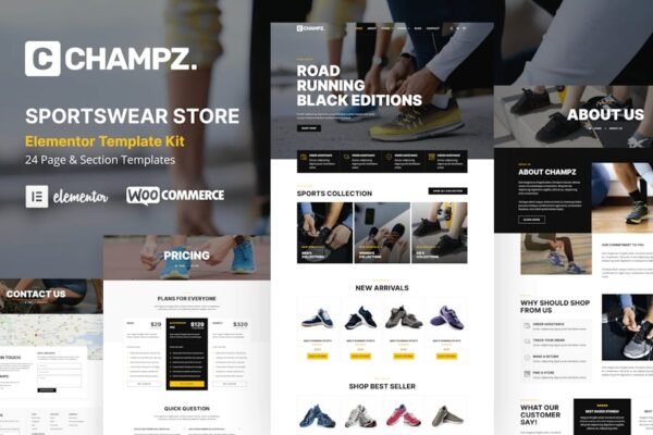 Champz - Sneakers & Sports Apparel Online Store Template Kit