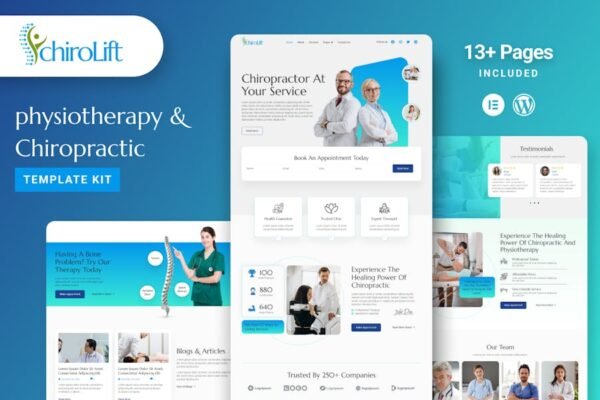 Chirolift - Physiotherapy &  Chiropractic Elementor Template Kit