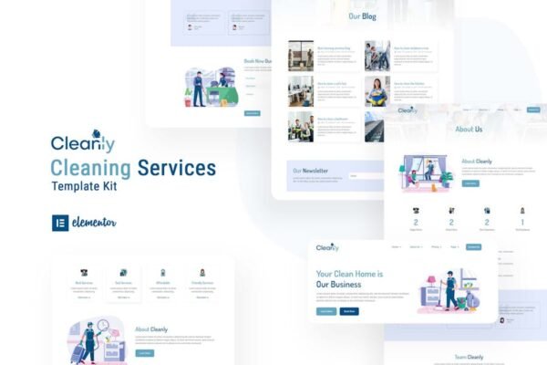 Cleanly - Cleaning Service Elementor Template Kit