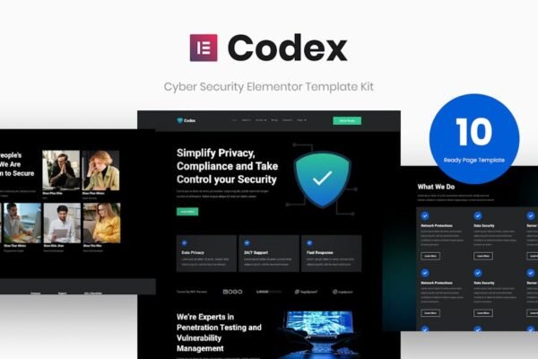 Codex - Cyber Security Elementor Template Kit