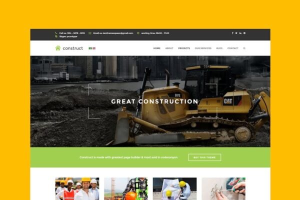 Constructo - Construction Joomla Template