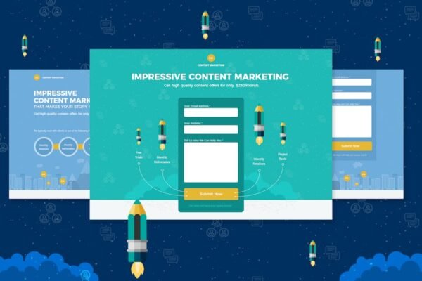 Content Marketing Unbounce Landing Page