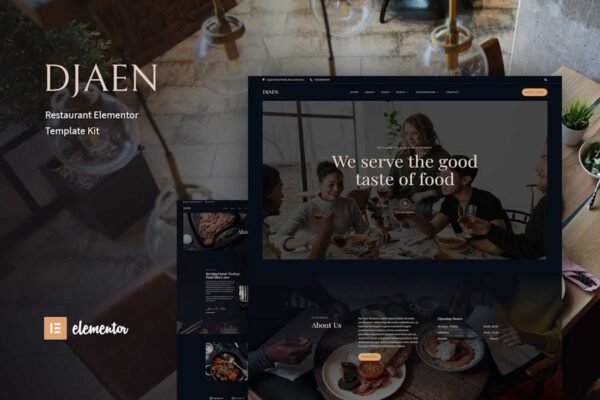 Djaen - Restaurant Elementor Template Kit