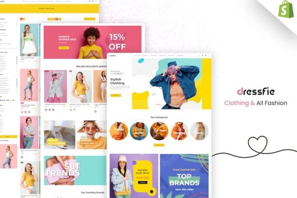 Dressfie - Designer Store, Clothing Shopify Theme