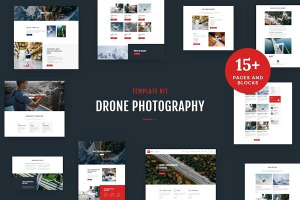 Drone Media - Aerial Photography & Videography Elementor Template Kit