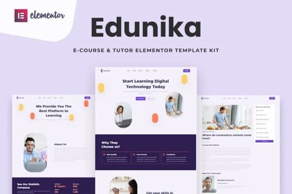 Edunika - Online Education Elementor Template Kit