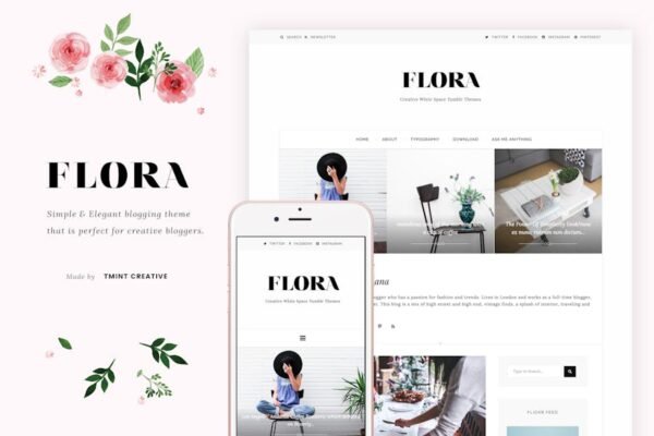 Flora - Elegant Blogging Theme