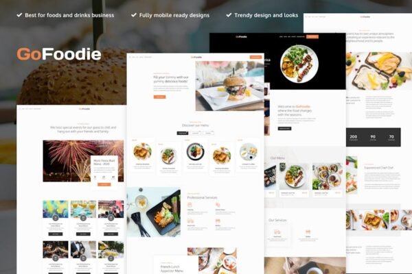 GoFoodie - Cafe & Restaurant Elementor Template Kit