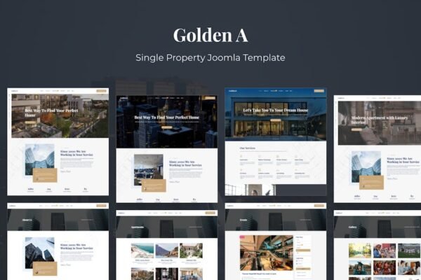 GoldenA - Single Property Joomla 4 Template