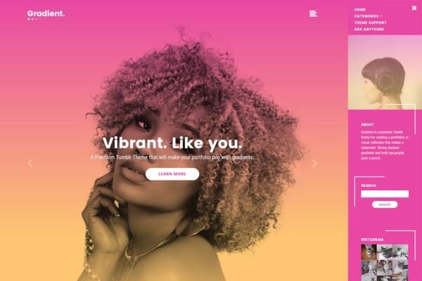 Gradient Tumblr Theme