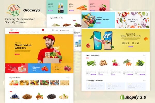 Groceryo - Grocery, Supermarket Shopify Theme