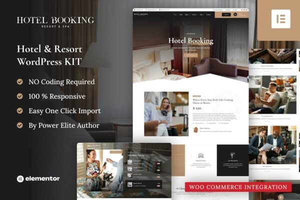 Hotel Booking - Resort Elementor Pro Template Kit