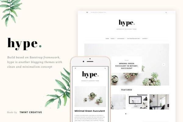 Hype - Minimal Grid Tumblr Theme