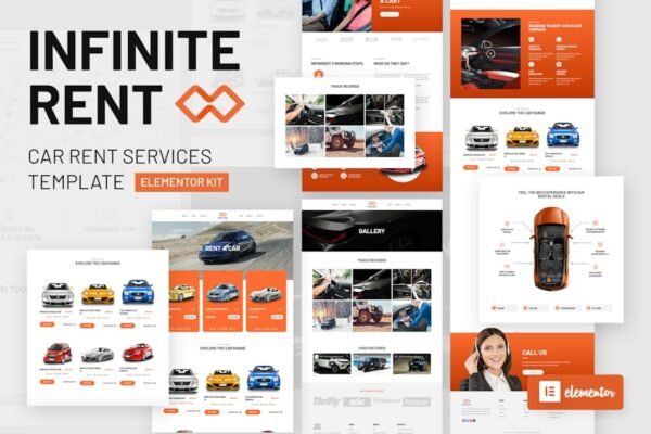 Infiniterent - Car Rental Elementor Template Kit