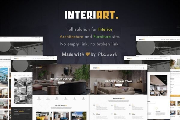 InteriArt - Furniture & Interior Joomla 4 Template