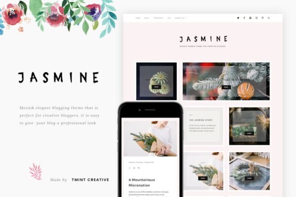 Jasmine - Mozaik Tumblr Theme