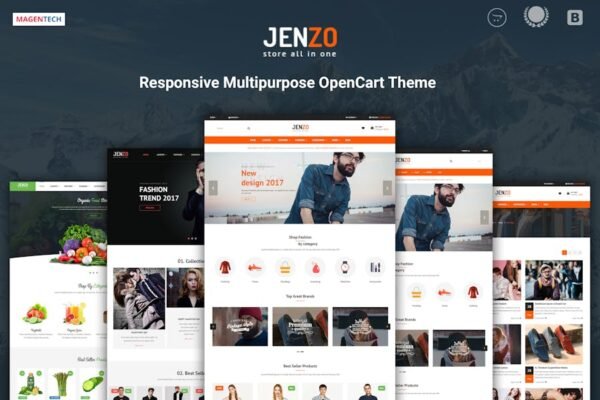 Jenzo - Drag & Drop Multipurpose OpenCart 3 Theme