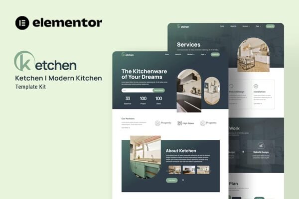 Ketchen - Modern Kitchen Elementor Template Kit