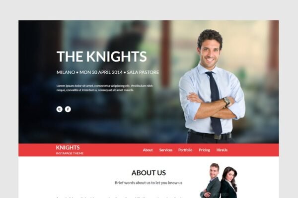 Knights Multipurpose UnbounceTemplate