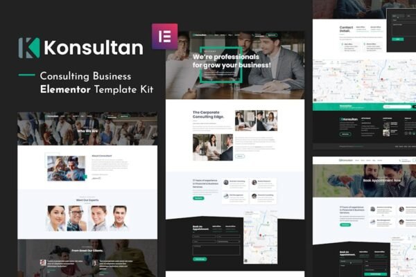 Konsultan Kit - Consulting Business Elementor Template Kit