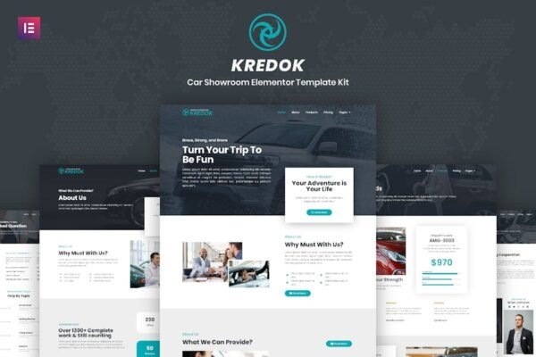 Kredok - Car Showroom Elementor Template Kit