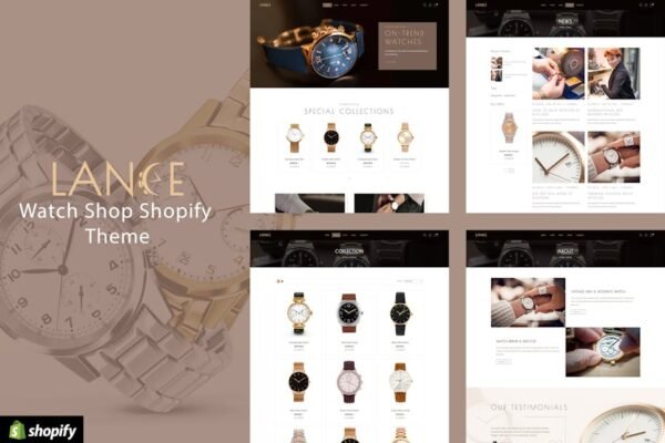 Lance - Watches Store Shopify Theme