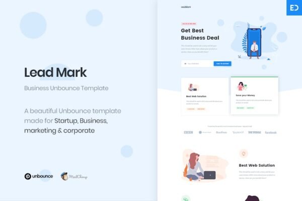 LeadMark - Lead Generation Unbounce Landing Page