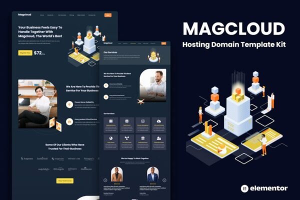 Magcloud - Hosting Domain Elementor Template Kit