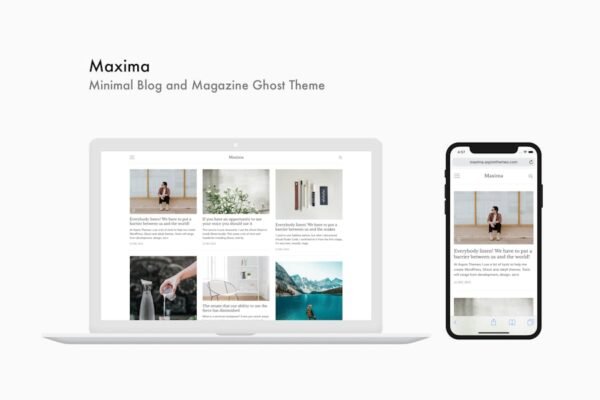 Maxima - Minimal Blog and Magazine Ghost Theme