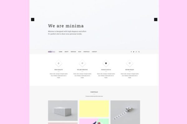 Minima - Creative & Professional Joomla Template