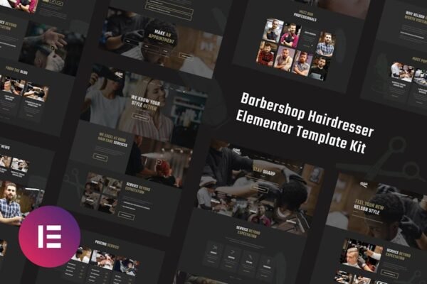 Nelson - Barbershop & Hairdresser Elementor Template Kit