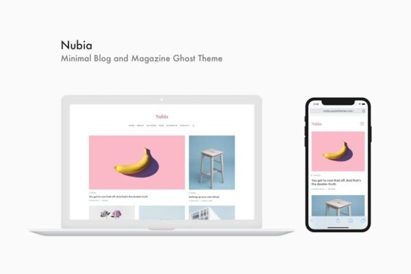 Nubia - Minimal Blog and Magazine Ghost Theme