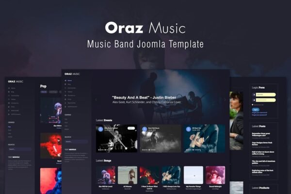 Oraz - Music Band Joomla Template