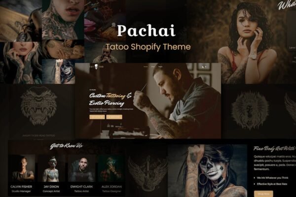 Pachai - Responsive Salon, Tattoo Shopify Theme