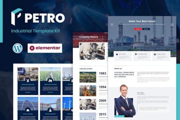 Petro - Industrial Elementor Template Kit