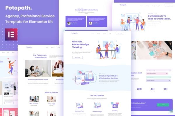 Potopath - Digital Agency Elementor Template Kit