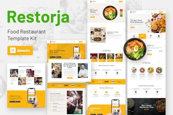 Restorja - Restaurant & Food Elementor Template Kit