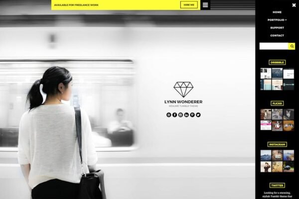 Resume Tumblr Theme