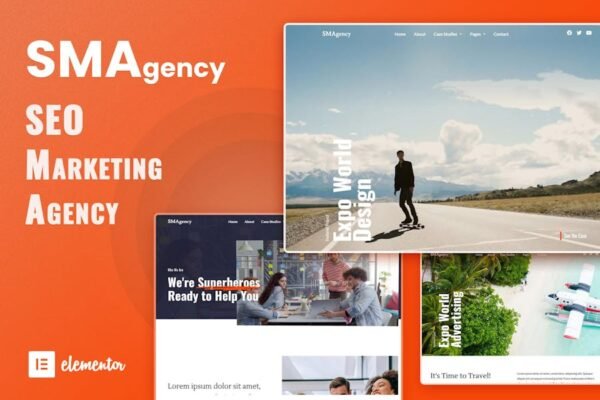 SMAgency - SEO Marketing Agency Elementor Template Kit