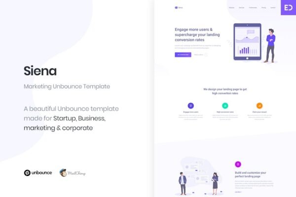 Siena - Marketing Unbounce Landing Page Template